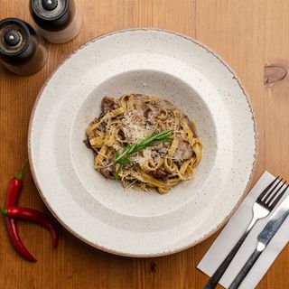 Pappardelle al filetto di manzo 
