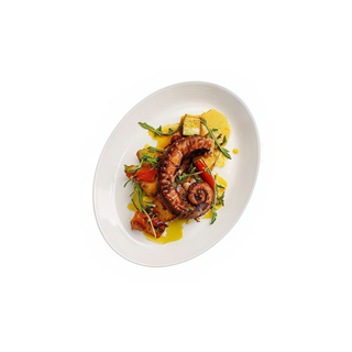 Pop al grill amb parmentier