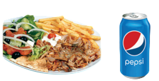 Menù completo piatto kebab