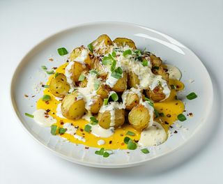 Cartofi noi cu sos formagi 300g