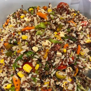 Arròs i quinoa amb verdures