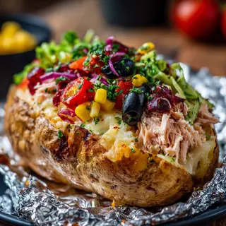Patata asada thon