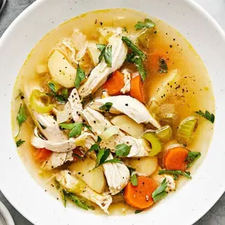 Clear Chicken And Veg