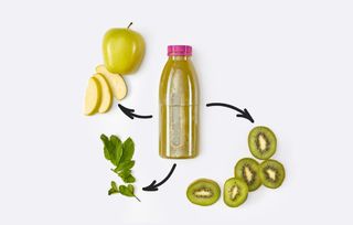 Фреш Ківі, яблуко, м’ята (500мл)