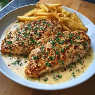 Butter grilled chicken fillet