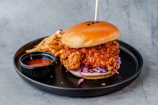 Korean chicken burger