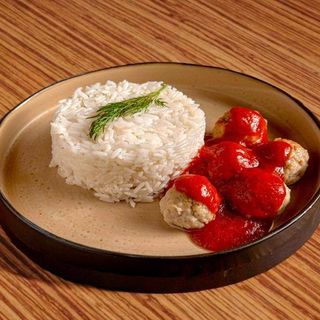 Meatballs with rice
