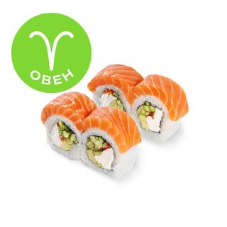 Рол Філадельфія Де Люкс зі свіжим лососем 0,5