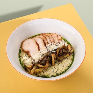 Каша аристокраша з грибами та пармезанoм