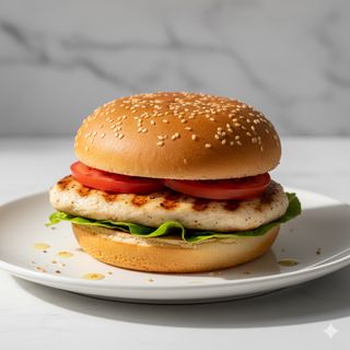 Hamburguesa de pollo simple