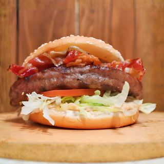 Hamburger super Dallas bacon menù