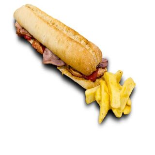 Bocadillo lomo a la parrilla