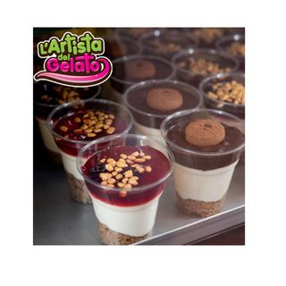 Cheesecake Monoporzione Media con Cookies e Smarties