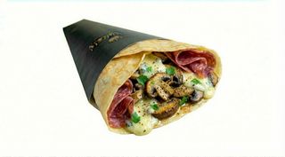 Crèpe con salame dolce