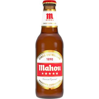 Cerveza Mahou 5 Estrellas Botella 250ml.