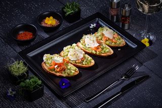 Bruschete cu somon fume