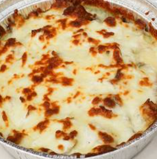 Patatas gratinados con ternera