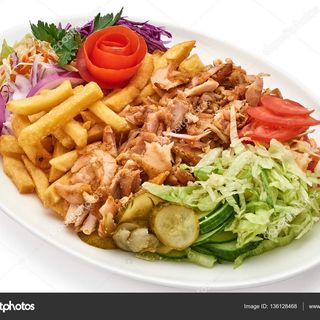 Plato carne de ternera angus de kebab (grande)