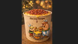 დიდი ყველის სოუსი ბეკონით