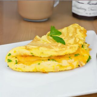 Omelette Fromage Avec Pain