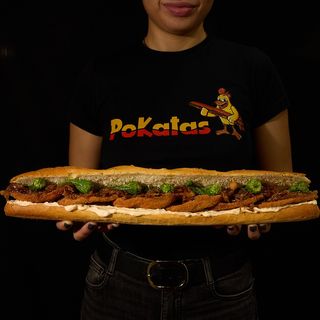 POKATA XXL MILANESA CON MAYO CHORIZO