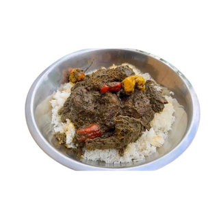 Sauce Feuille De Manioc (bawin) + Riz