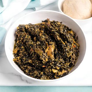 Bitter leaf soup with fresh fish