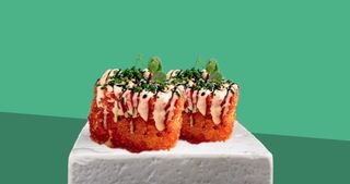 Crispy Rice Salmone Ponzu Maio