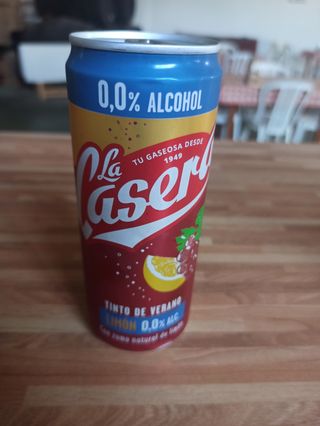 Tinto sin alcohol limon lata