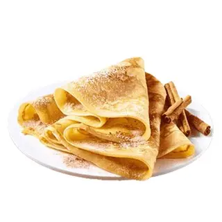 Crep calabacino, queso tierno y miel