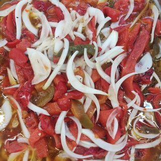 Ensalada de pimiento asado.