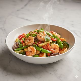 Gnocchi cinesi con gamberi