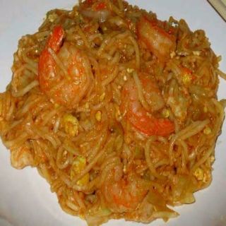Fideos De Arroz Con Gambas