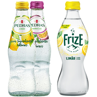 Agua gaseificada com sabor