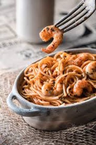 Pasta Crevettes Sauce Rosée