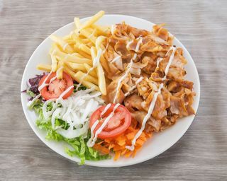 Kebab no Prato Pequeno