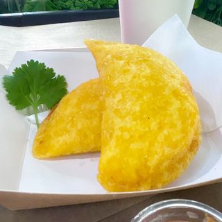 Empanada rellena de ternera con patata