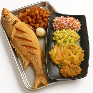 Poisson Sosso Frit + Un Accompagnement