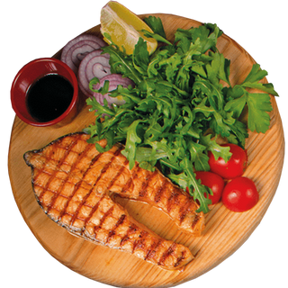 Семга на мангале