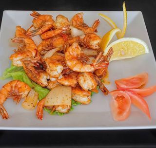 Gambas com Molho Picante