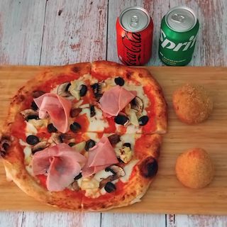 Combo Pizza Y Arancini