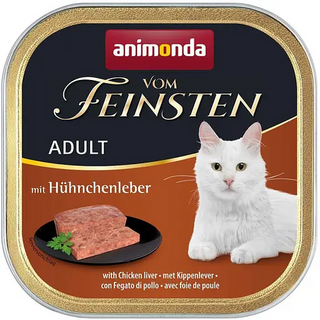 Корм Vom Feinsten Adult Cat з курячою печінкою 100г