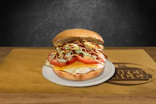 Pollo cheeseburger