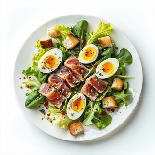 Sałatka z tuńczykiem i jajkiem