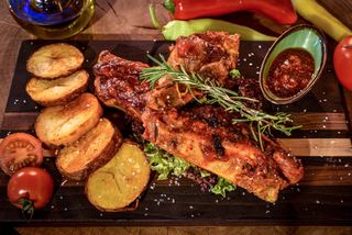 Ребарца у слатко љутом сосу