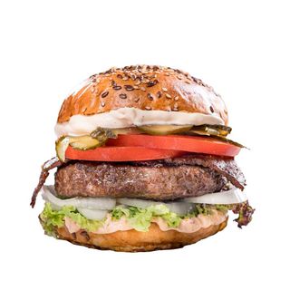Burger Vita cu Cartofi Prajiti