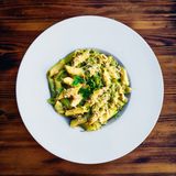 Pâtes au poulet sauce pesto