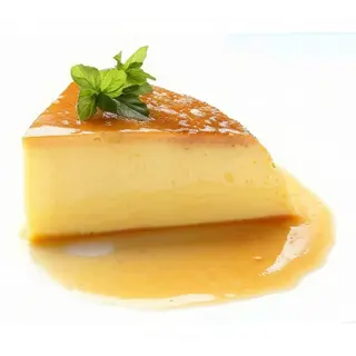 Flan con nata