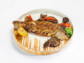 Pstrąg  z warzywami