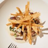 Nuestra versión de ceviche con langostinos y pulpo